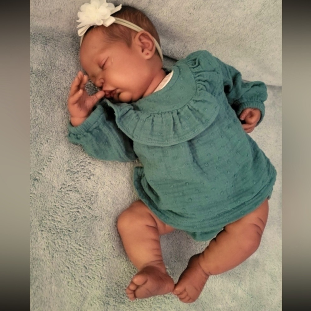 Handmade authentic high end Reborn Realborn doll Cecily by the late Adrie Stoete - Picture 6 of 13
